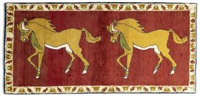 Gabbeh Tappeto persiano 180 x 90 Rosso (Iran) Annodato A Mano