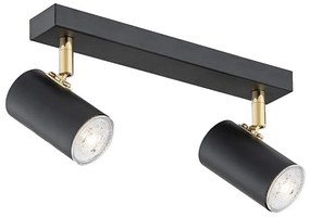 Argon 0891 - Faretto LED LAGOS 2xGU10/5W/230V nero/ottone