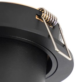 Faretto da incasso Smart nero inclinabile con WiFi GU10 - Installa