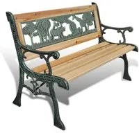 Panchina da Giardino per Bambini 84 cm in Legno cod mxl 46041