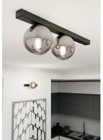 Plafoniera FIT 2xE14/10W/230V nero/grigio