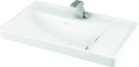 Lavabo sospeso ceramica 60cm bianco lucido Litos-TT86 - KAMALU