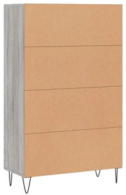 Credenza Grigio Sonoma 69,5x31x115 cm in Legno Multistrato