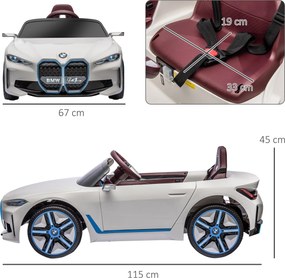 Macchina Elettrica per Bambini 12V con Licenza BMW I4 Bianca...