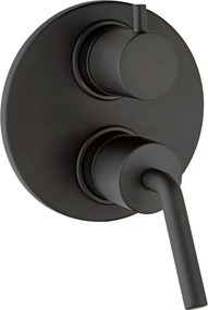 Rubinetto per doccia con deviatore 2 vie Verbano nero JACUZZI RUBINETTERIA