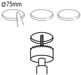 Eglo 99135 - Confezione da 3 faretti da incasso a LED FUEVA 5 1xLED/2,7W/230V