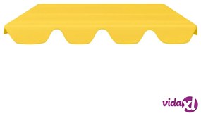 vidaXL Baldacchino per Dondolo Giardino Giallo 150/130x70/105 cm