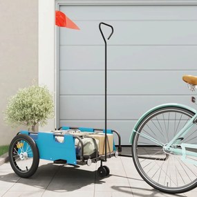 Rimorchio Da Bici Blu Oxford E Ferro /