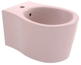 Bidet sospeso rosa lucido soft OLYMPIA CERAMICA L 36 x H 42 x P 55 cm
