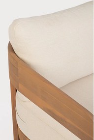 Poltrona da esterno di colore naturale in legno massiccio Pablo – Bizzotto