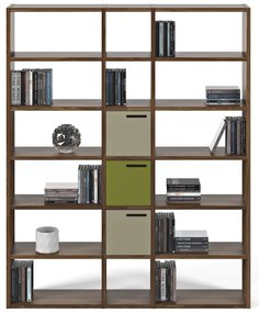 Libreria in noce 182x224 cm Pombal - TemaHome