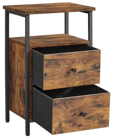 Comodino ARIN marrone/nero