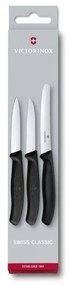 Victorinox - Set 3 coltelli da cucina per verdure, nero