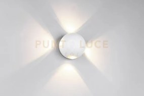 Avisio applique da esterno led 8w 1000lm, 3000k sfera quadri-emissi...