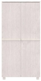 Armadio hamar bianco 89x50x180 cm in legno massello di pino