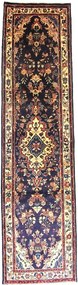 Hamedan Tappeto 310 x 100 Blu (Iran) Annodato A Mano