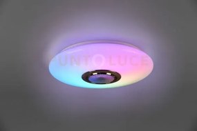 Musica plafoniera led 15,5w 1700lm, 3000 - 6000k diffusore bianco c...