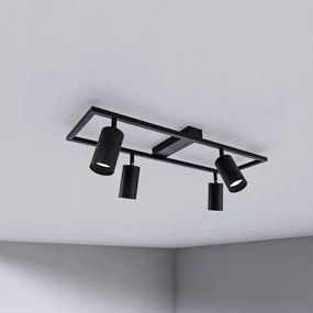 Faretto 4xGU10/30W/230V nero