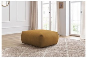 Poggiapiedi giallo con rivestimento in velluto a coste Voltaire – Bobochic Paris