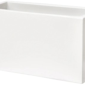 Fioriera MATELICA in polietilene bianco H 61 cm L 100 x P 35 cm