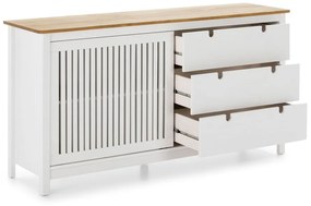 Cassettiera in legno bianco Bruna - Marckeric