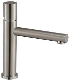 Miscelatore lavabo satinato senza leva in acciaio inox Gemini