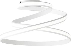 Plafoniera moderna VUELTA a LED D55 cm in metallo verniciato Bianco