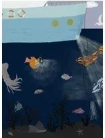 Coordonne Carta da parati panoramica Yellow Submarine - Night