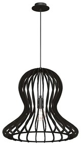 Amplex 5020 - Lampadario a sospensione con cavo OCTO 1xE27/20W/230V nero