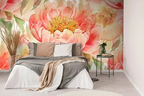 Carta da parati – Peonie rosse