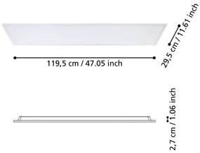 Eglo 900939 - Pannello a plafone LED RABASSA LED/34,5W/230V 120x30 cm