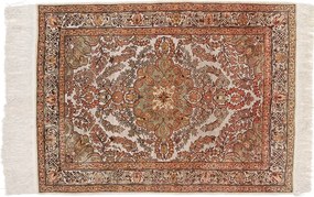 Hereke Tappeto 100x140 Rosa (Tacchino) Annodato A Mano