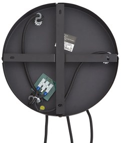 Lampada a sospensione di design nera con vetro fumé 3 luci - Ana