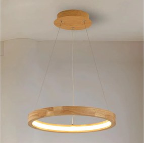 Brilagi - Lampadario LED a sospensione con cavo UMEA WOOD LED/30W/230V Ø 40 cm in legno