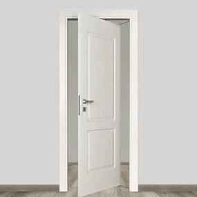 Porta interna rototraslante Austin in MDF colore bianco, L 70 x H 210 cm, apertura reversibile
