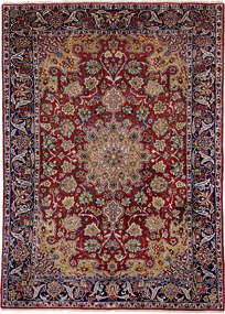 Isfahan Tappeto persiano 160x220 Rosso (Iran) Annodato A Mano