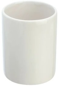 Porta spazzolini da appoggio in ceramica bianca linea Cily