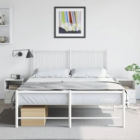 Comodini 2 Pz Bianchi 34,5x39x44 Cm İn Acciaio /