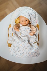 Baby Pomea - Nido d’angelo per bambole con stampa di conigli