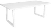 Tavolo da pranzo 10 posti 194x90 cm con gambe in legno design moderno colore Bianco