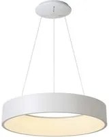 SCULPTORIS 600 Lampada LED 42W CCT pendente cerchio lampadario moderno luce diffusa cucina negozio 230V 60cm BIANCO