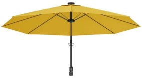 Ombrellone a Parete Giallo 290 cm