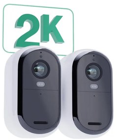 Telecamera di videosorveglianza da interno / esterno WIFI, senza fili 130° ARLO ess 2 pack doppio + pannelli solari