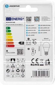 Lampadina LED A60 con sensore crepuscolare E27/8W/230V 6500K - Aigostar