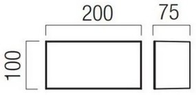 Redo 90326 - LED Applique da esterno KODIAK LED/8W/230V IP65 bianco/nero