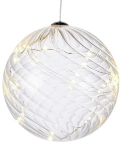 Decorazione luminosa a LED Sfera, Ø 13 cm Wave - Sirius