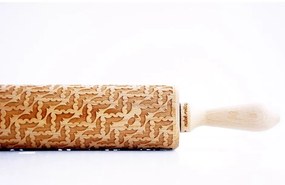 Rullo per pasta in legno goffrato Bats - Valek