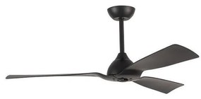 Ventilatore a soffitto Ø132 cm IP44 nero con telecomando