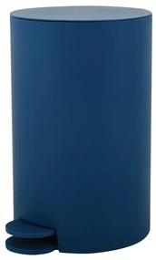 Pattumiera bagno 3 Lt blu scuro con apertura a pedale Orbix