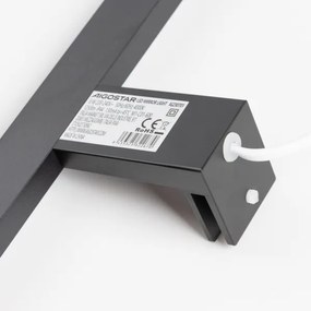 Aigostar - Illuminazione per specchio da bagno a LED 8W/230V 4000K 40 cm IP44 nero
